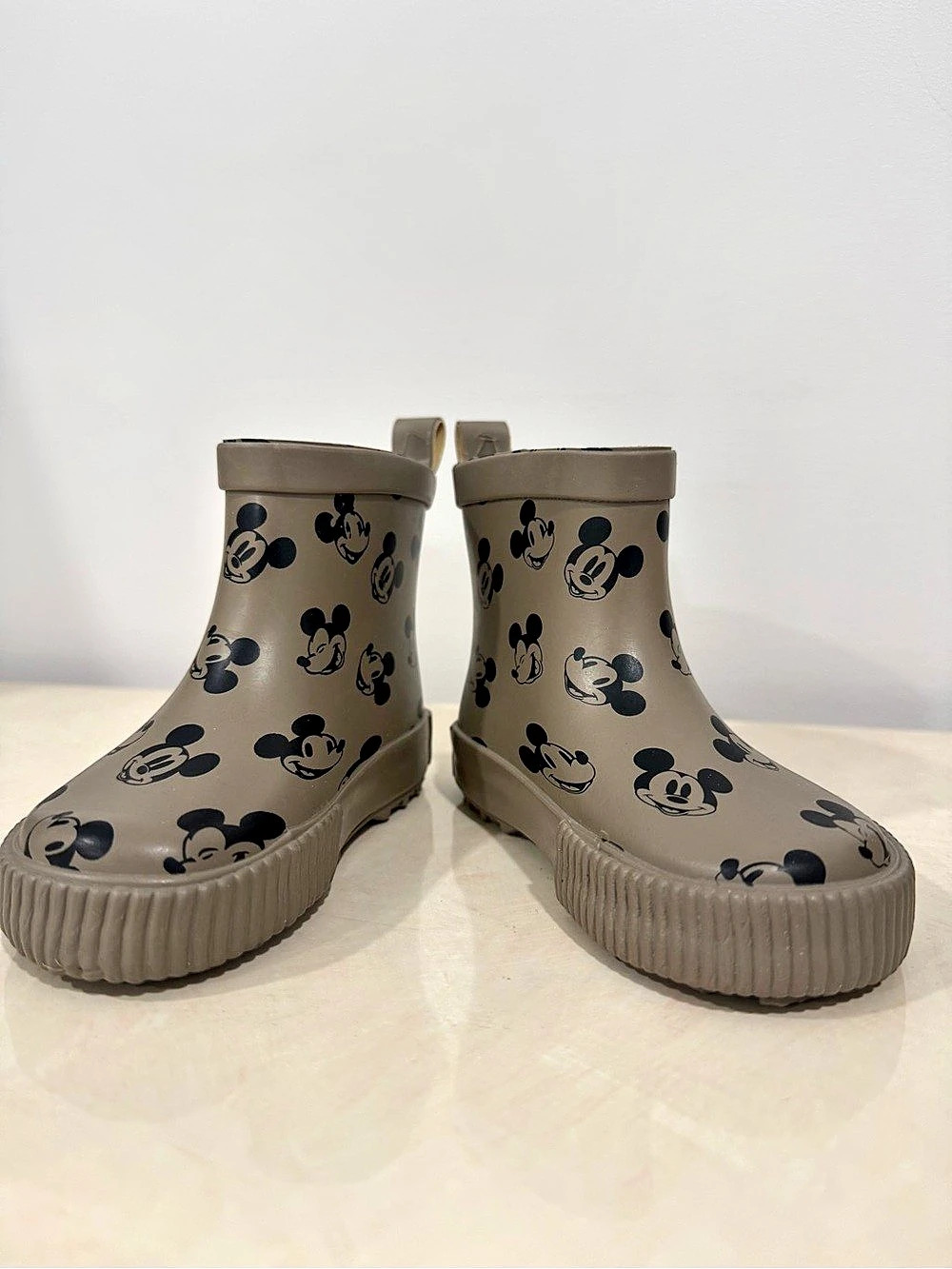 Disney Mickey Mouse Rain Boots in Brown & Black